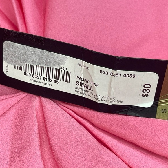 Worthington Pink Sleeveless Twist Front Top Size Small NWT - Picture 7 of 7